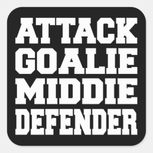 Autocollant Positions du Lacrosse Player