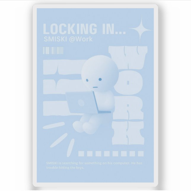 Autocollant Poster Smiski (Devant)