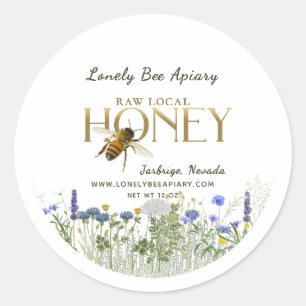 Autocollant pour abeille volante Fleurs sauvages d