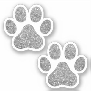 Autocollant pour amateur d'animaux à empreintes de
