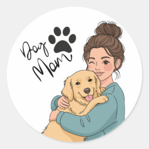 Autocollant pour amateur de chien esthétique Bohèm