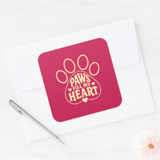 Autocollant pour amateur de chiens - Typographie d