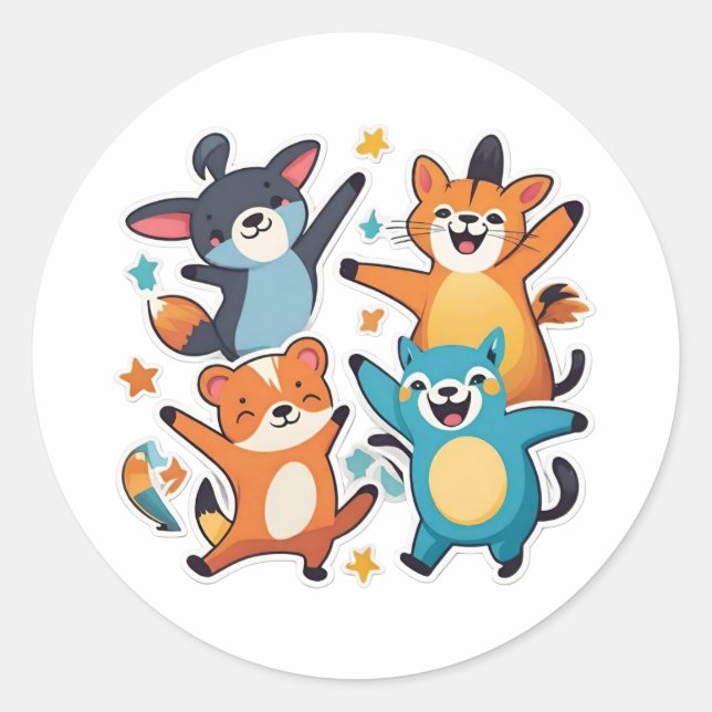 Autocollant pour animaux de compagnie cool (Devant)