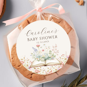 Autocollant pour Baby Shower Nouveau Chapitre de L