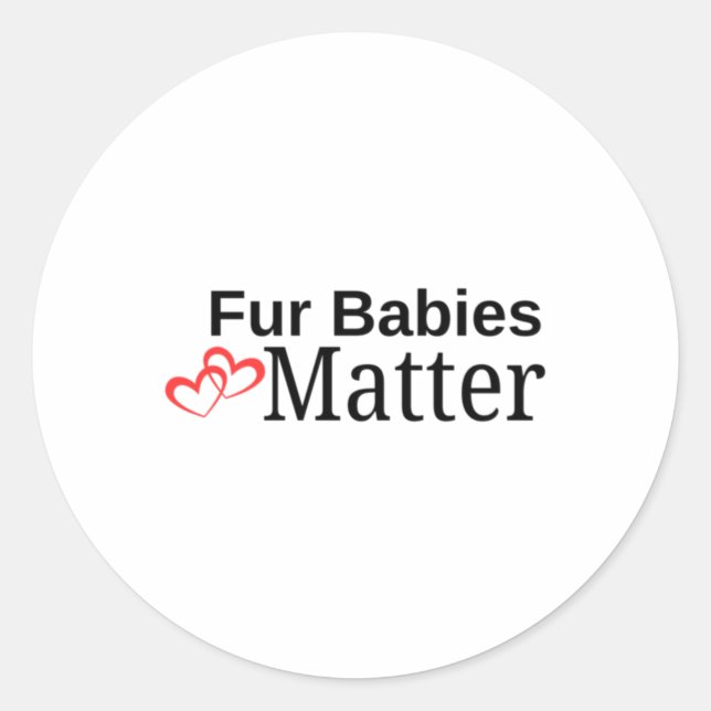 Autocollant pour bébés fourrures (Devant)