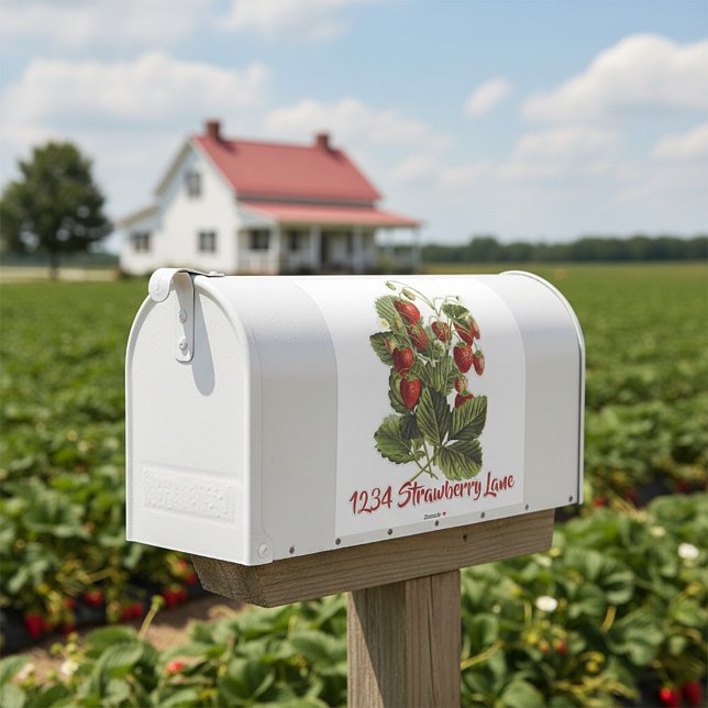 Autocollant pour boîte aux lettres aux fraises (Créateur téléchargé)