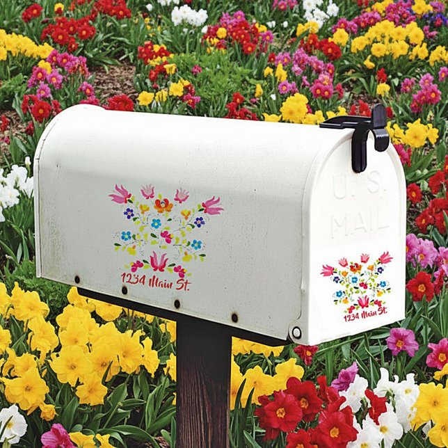 autocollant pour boîte aux lettres avec point flor (Créateur téléchargé)