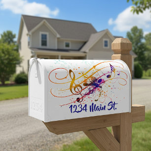 Autocollant pour boîte aux lettres éclaboussé de m