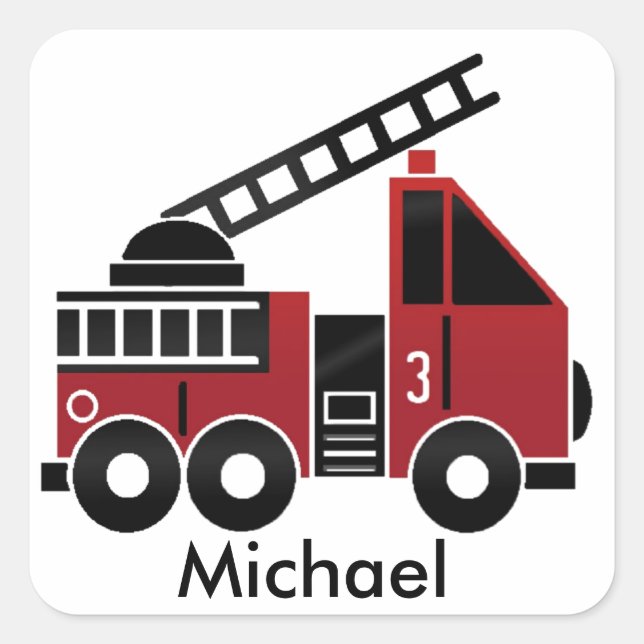 Autocollant pour camion à incendie (Devant)