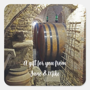 Autocollant pour cave à vin personnalisée
