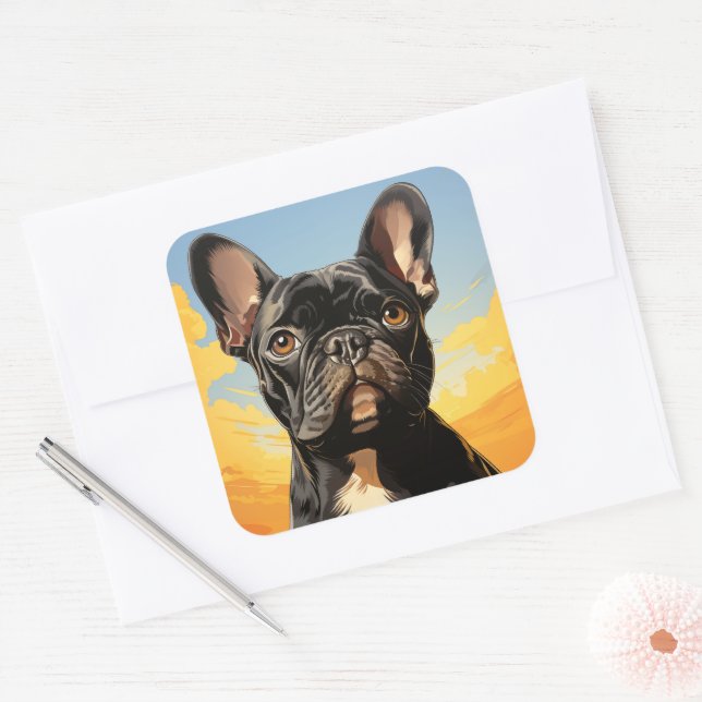 Autocollant pour chien mignon (Enveloppe)