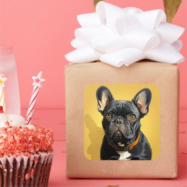 Autocollant pour chien mignon (Fête)
