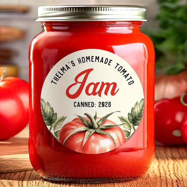 Autocollant pour confiture de tomates en conserve (Créateur téléchargé)