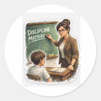 Autocollant pour enseignant sur la discipline