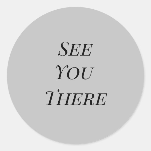 Autocollant pour enveloppe 'À vous voir là-bas' (Devant)