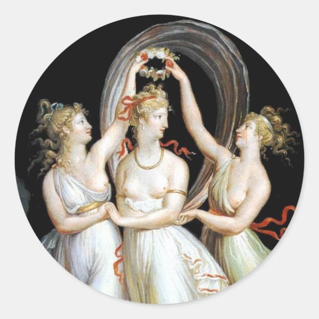 Autocollant pour femmes dansantes (Devant)