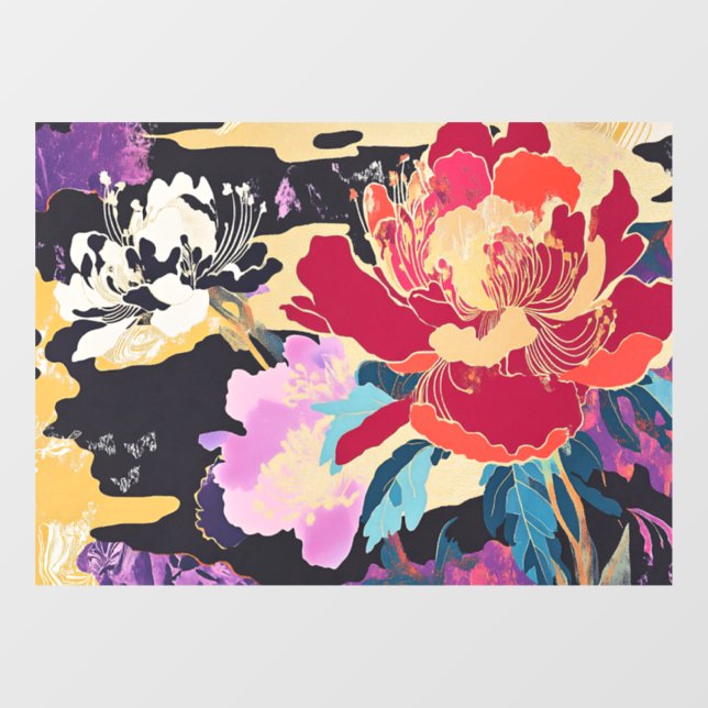 Autocollant Pour Fenêtre 百花繚乱 Reimagined (Feuille)