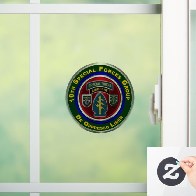 Autocollant Pour Fenêtre 10e Groupe des forces spéciales  (Maison)