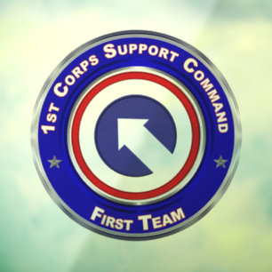 Autocollant Pour Fenêtre 1er Commandement du soutien du Corps 