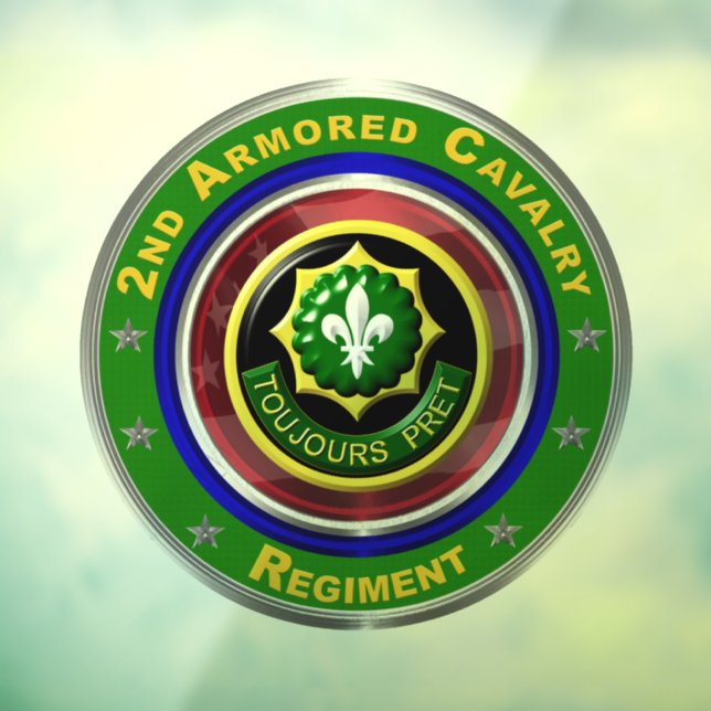Autocollant Pour Fenêtre 2e cavalerie blindée (Feuille 3)