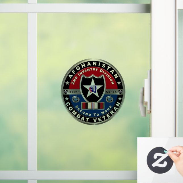 Autocollant Pour Fenêtre 2e division d'infanterie " Afghanistan Combat Vete (Maison)