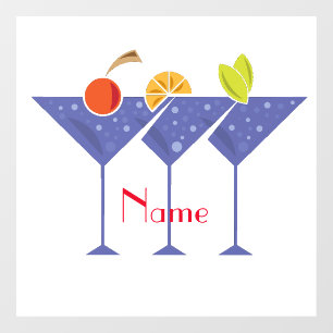 Autocollant Pour Fenêtre 3 cocktails Martini Thunder_Cove