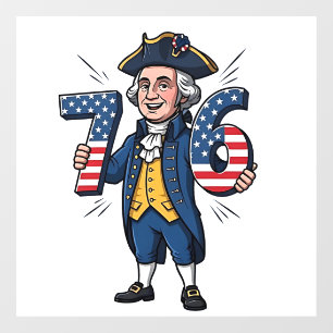Autocollant Pour Fenêtre 6-7 7-6 George Washington Six Sept Mèmes 67 Tendan