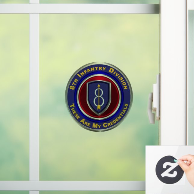 Autocollant Pour Fenêtre 8e division d'infanterie  (Maison)