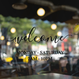 Autocollant Pour Fenêtre Accueil de la fenêtre du magasin moderne