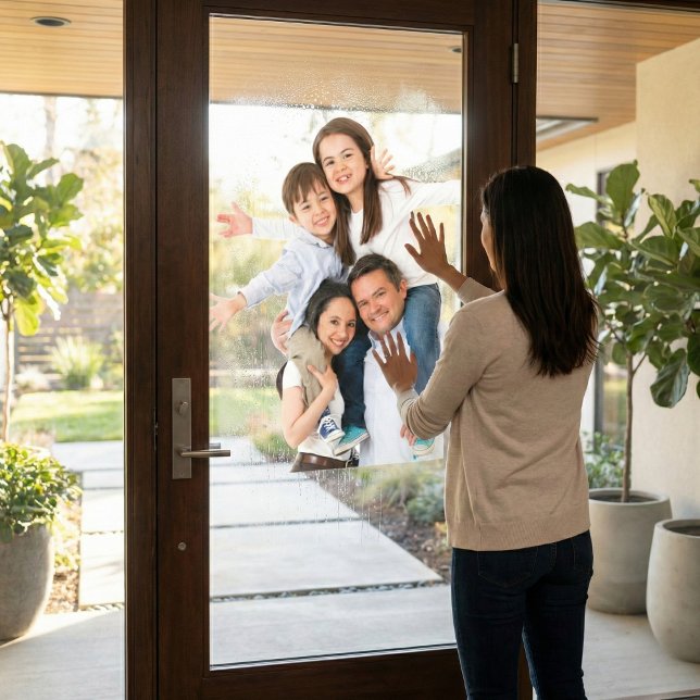 Autocollant Pour Fenêtre Adhésif de portrait de fenêtre personnalisé (Personalized Window Portrait Cling)