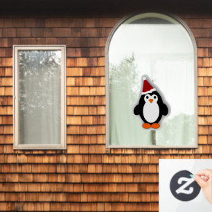 Autocollant Pour Fenêtre Adorable pingouin de Noël