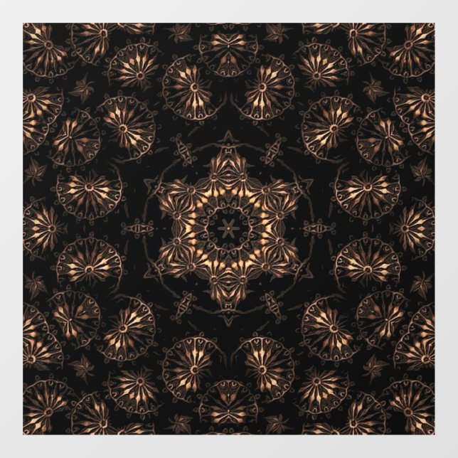 Autocollant Pour Fenêtre Âge de bronze Mandala (Feuille)