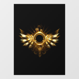 Autocollant Pour Fenêtre Ailes de Steampunk