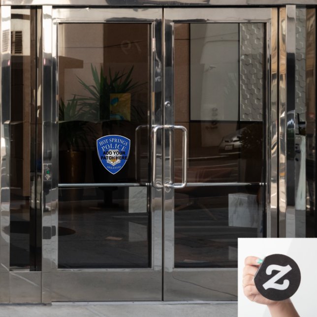 Autocollant Pour Fenêtre Ajouter une image personnalisée (Porte de bureau)