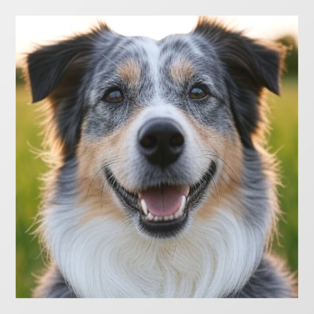 Autocollant Pour Fenêtre Ajouter une Personnaliser photo pour animaux domes (Feuille)