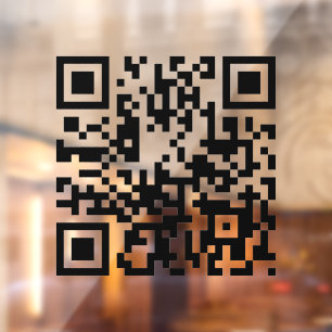 Autocollant Pour Fenêtre Ajouter votre code QR à votre activité minimale