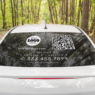 Autocollant Pour Fenêtre Ajoutez votre code QR de logo vinyle de voiture pr