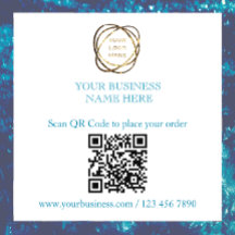 Ajoutez votre code QR promotionnel Entreprise Teal