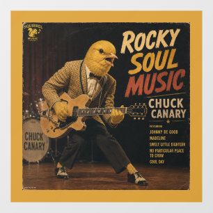 Autocollant Pour Fenêtre Album de Chuck Canary : une parodie