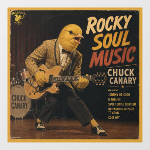 Autocollant Pour Fenêtre Album de Chuck Canary : une parodie