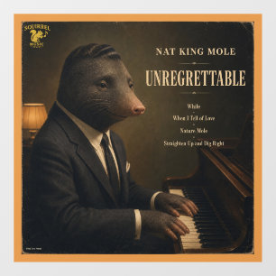 Autocollant Pour Fenêtre Album Nat King Mole : une parodie