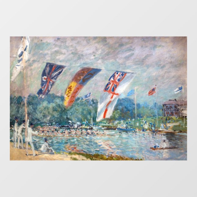 Autocollant Pour Fenêtre Alfred Sisley - Regatta à Molesey (Feuille)