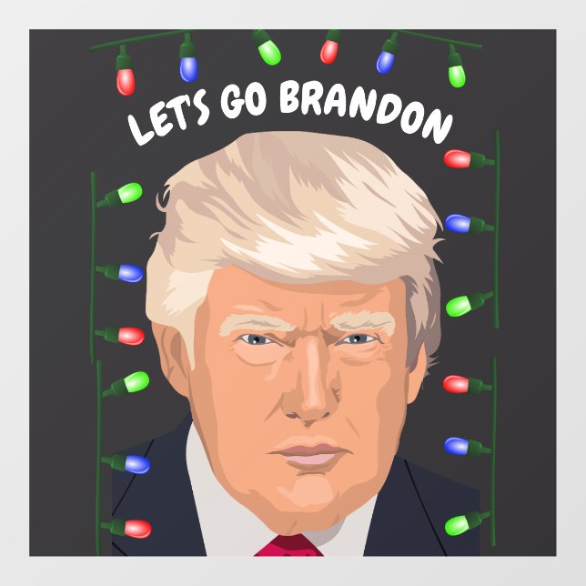 AUTOCOLLANT POUR FENÊTRE ALLONS BRANDON DONALD TRUMP FENÊTRE CLING (Feuille)