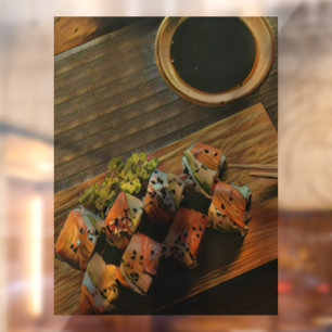 Autocollant Pour Fenêtre Amateur de sushi japonais