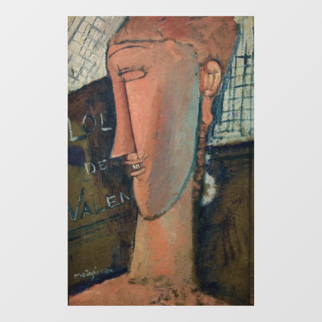 Autocollant Pour Fenêtre Amedeo Modigliani - Lola de Valence (Feuille)
