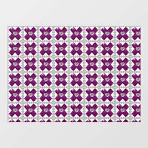 Autocollant Pour Fenêtre Amethyst Diamond Art, violet