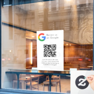 Autocollant Pour Fenêtre Analyse de site Web des avis Google du logo d'entr