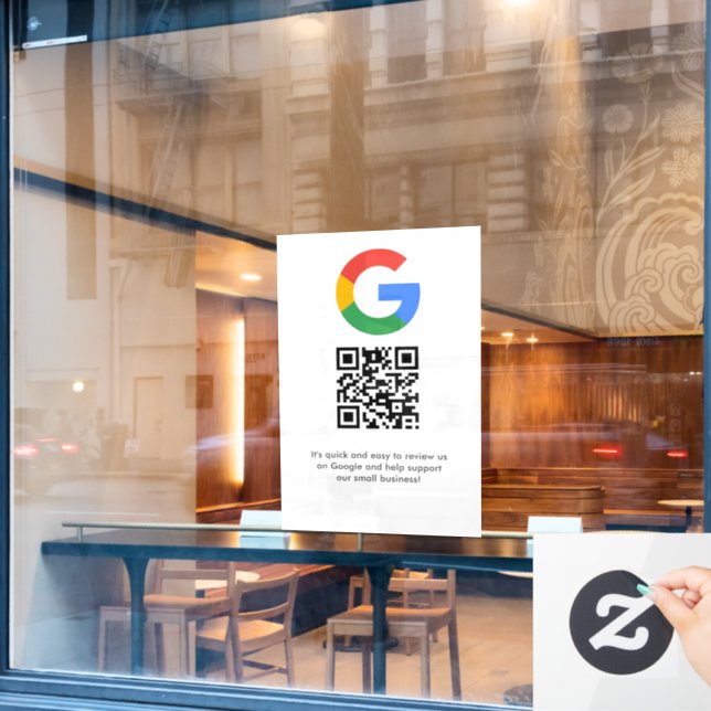 Autocollant Pour Fenêtre Analyse de site Web des avis Google du logo d'entr (Fenêtre de café)