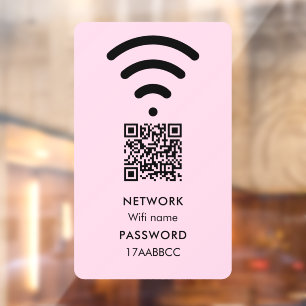 Autocollant Pour Fenêtre Analyser pour connecter le réseau Wifi QR Code ros