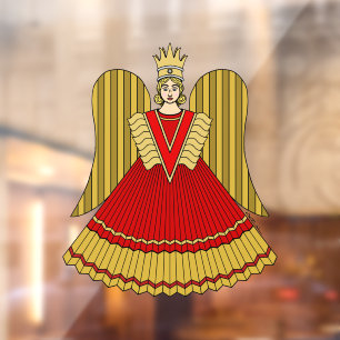 Autocollant Pour Fenêtre Angel de Noël de Nuremberg